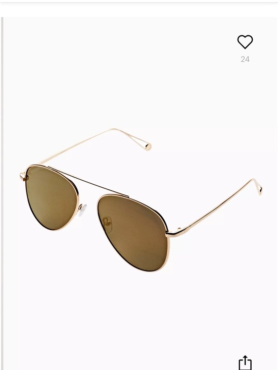 Paul smith Classic Aviator Sunglasses in Gold with Dark Lenses